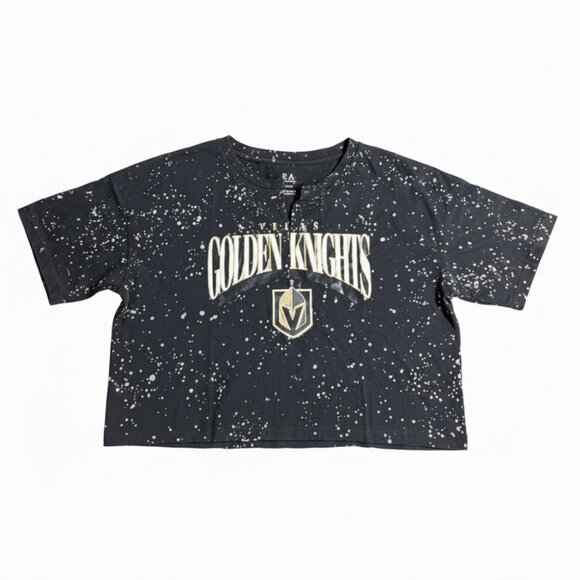NEW WITH TAGS WEAR by Erin Andrews Women's Vegas Golden Knights Cropped T-Shirt - Picture 2 of 7